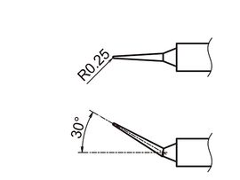 HAKKO Replacement Hot Tweezer Tips A1389, Tip for the FX-888DX / FX-8804, 950 SMD